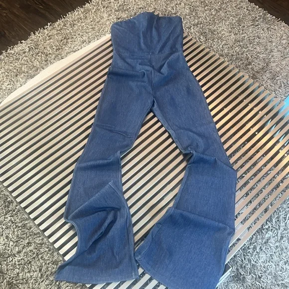 Naked Wardrobe Vibrant Blue denim strapless, one piece fitted romper - Picture 3 of 7